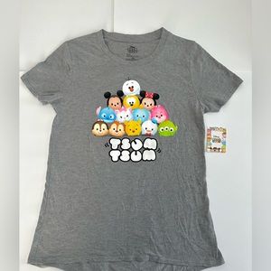 New Disney Tsum Tsum T-shirt Color Grey Size M